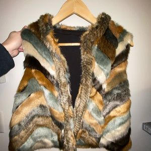 Fax fur vest